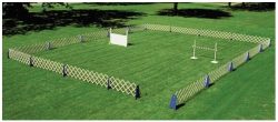 Folding Wood Ring Gates Full Set-Up