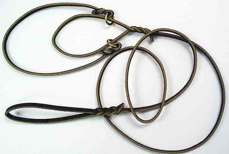 Leather Martingale Show Leads