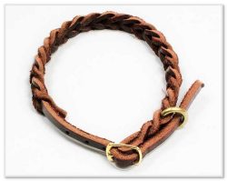 Full Braided Leather Collar
