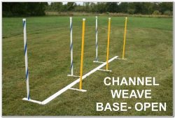 Training/Channel Base 22" or 24" Spacing 6 Poles